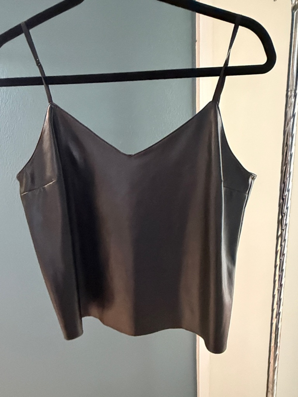 Steve Madden Black Vegan Leather Cami